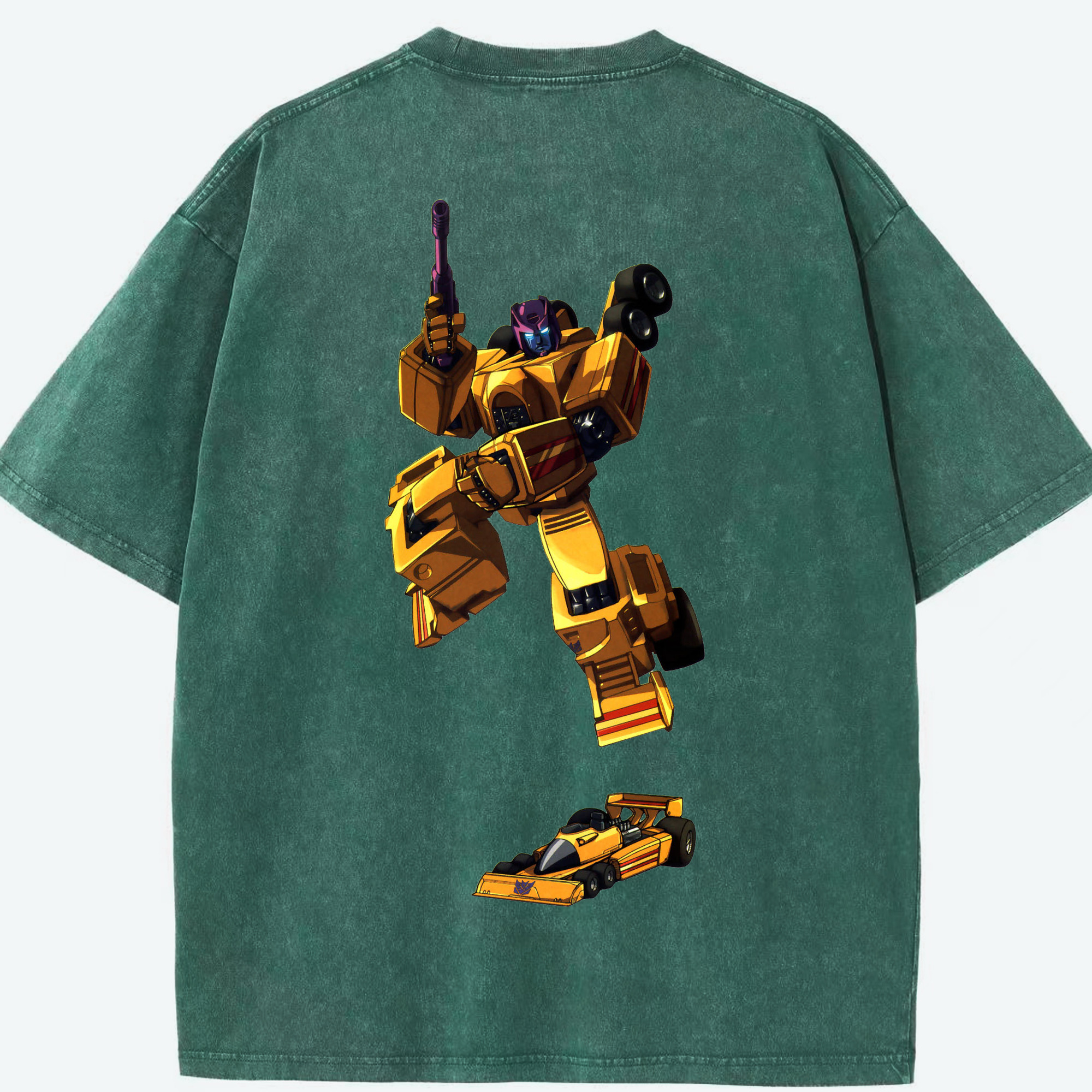 （画像用）  綿100% ヴィンテージ風 半袖Tシャツ（背面プリント）